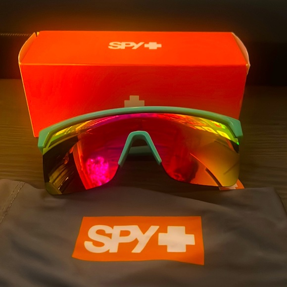 SPY Other - Spy turquoise Sunglasses Flynn 5050 Teal Riff Raff